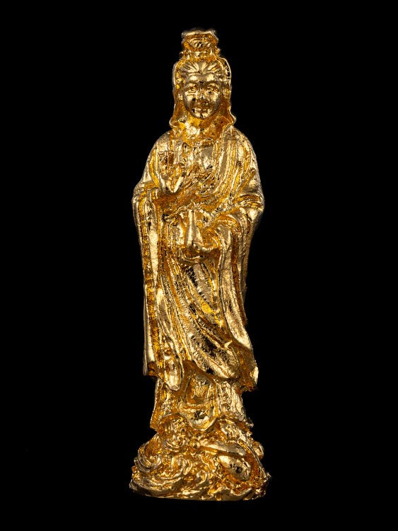 รูปหล่อเจ้าแม่กวนอิม หลวงปู่โต๊ะ วัดประดู่ฉิมพลี ปี2521 จ.กรุงเทพ สวยเดิม พร้อมกล่องเดิม-1