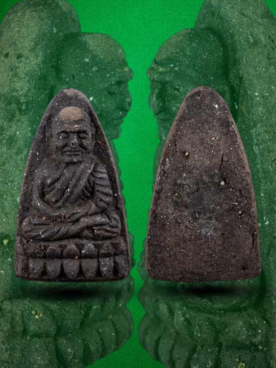 พระหลวงปู่ทวด วัดช้างให้ เนื้อผงว่าน พิมพ์ใหญ่ ปี24 พร้อมกล่องเดิม-1