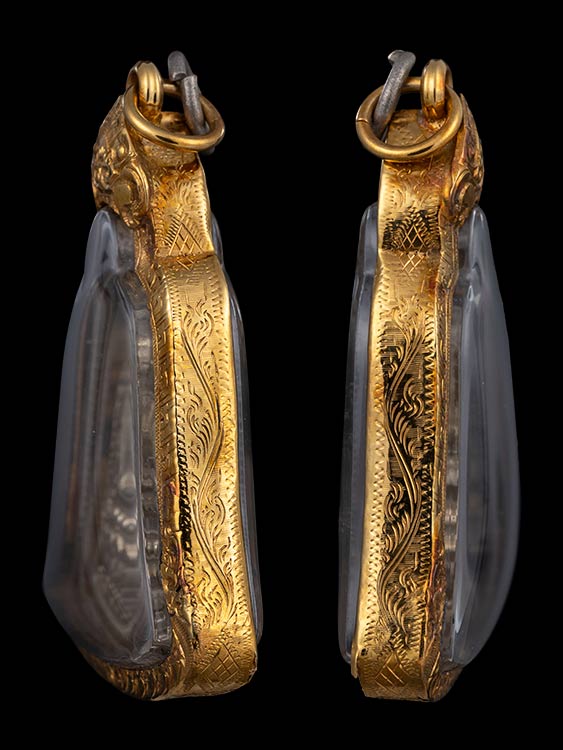 เหรียญส.ช.หลวงพ่อพรหม วัดช่องแค พร้อมเลี่ยมทอง-1