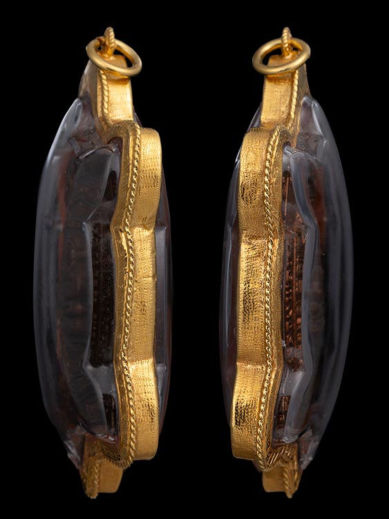 เหรียญเต่าสุขใจ หลวงปู่หลิว วัดไร่แตงทอง พร้อมเลี่ยมทอง-1