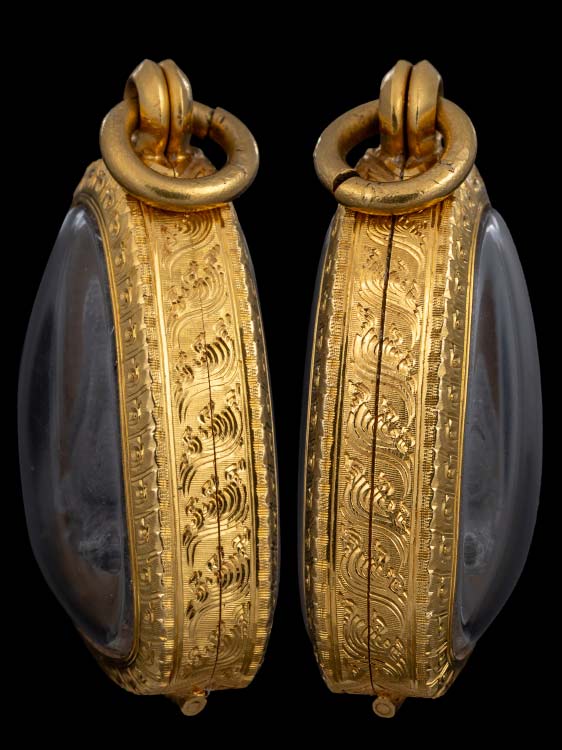 พระปิดตาปลดหนี้หลวงปู่โต๊ะ หลังยันต์นะ เนื้อผงใบลาน ตะกรุดเงิน พร้อมตลับทองอย่างดี1ใบ-1