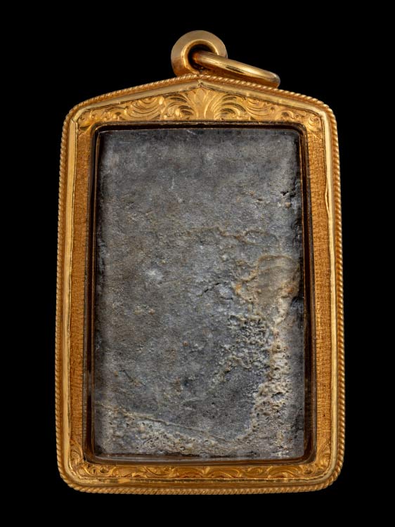 พระสมเด็จหลวงพ่อพริ้ง วัดบางปะกอก พิมพ์ฐาน7ชั้นบัว5เม็ด พร้อมเลี่ยมทองอย่างดี-1