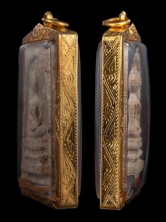 พระสมเด็จหลังสีวลี หลวงพ่อกวย วัดโฆสิตาราม พิมพ์ใหญ่ พร้อมเลี่ยมทอง-1