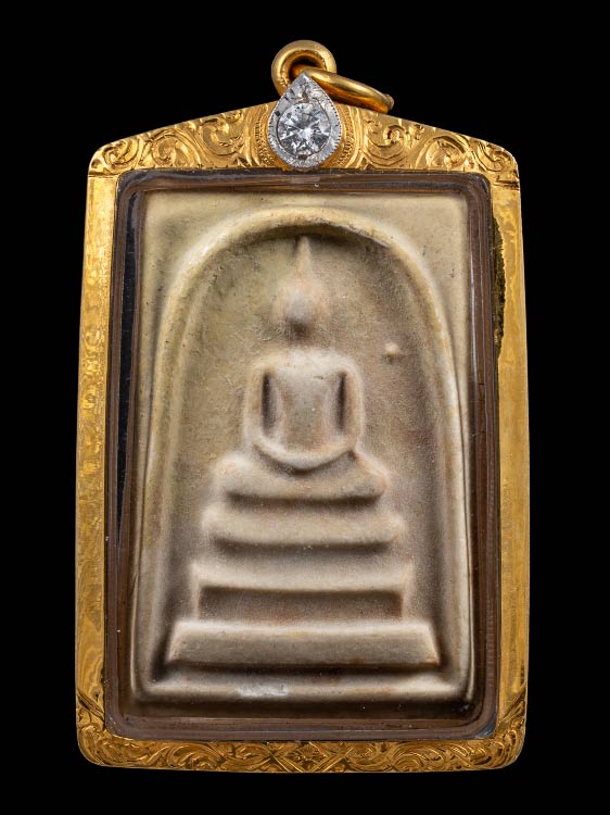 พระสมเด็จอาจารย์ฝั้น อาจาโร พร้อมเลี่ยมทอง