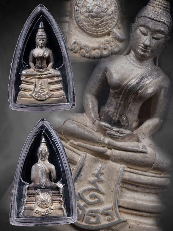 พระกริ่งหลวงพ่อโสธร กรมตำรวจ80ปี เนื้อเงิน ขัดเงา มีเส้นคอ นิยม-1