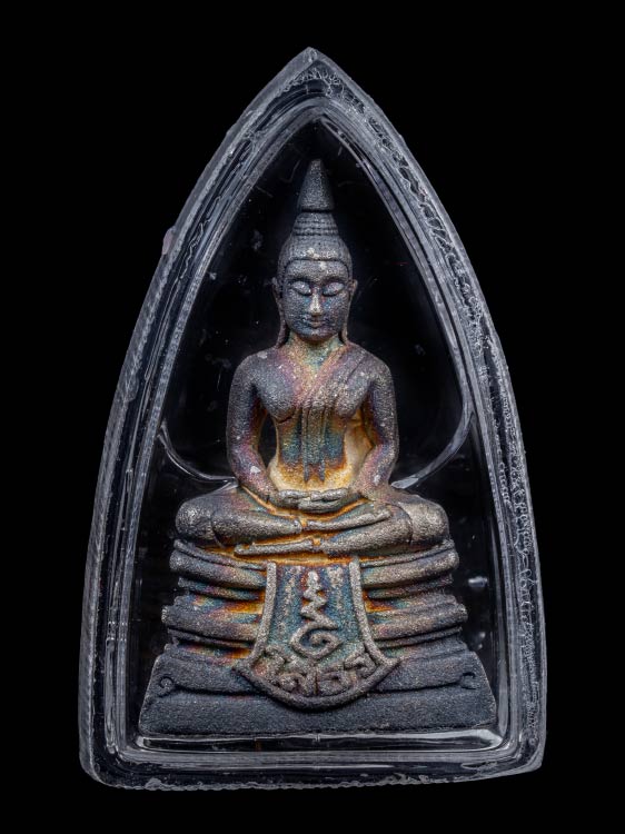 พระกริ่งหลวงพ่อโสธร กรมตำรวจ80ปี เนื้อเงินผิวรุ้ง โซนนิยม สภาพสวย