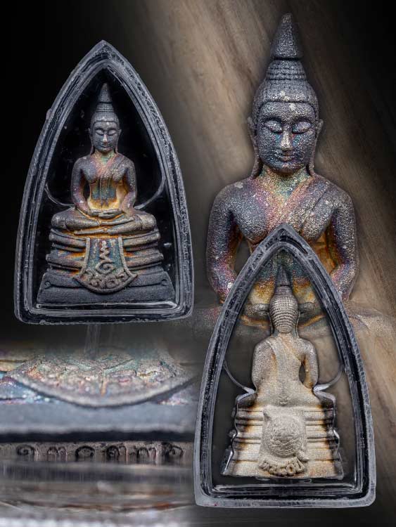 พระกริ่งหลวงพ่อโสธร กรมตำรวจ80ปี เนื้อเงินผิวรุ้ง โซนนิยม สภาพสวย-1