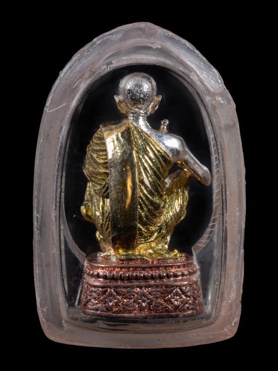 รูปหล่อหลวงพ่อคูณ วัดบ้านไร่ เนื้อเงินสามกษัตริย์-1