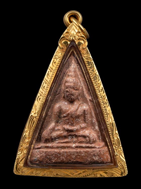 พระนางพญาหลวงพ่อเต๋ คงทอง วัดสามง่าม พร้อมเลี่ยมทอง