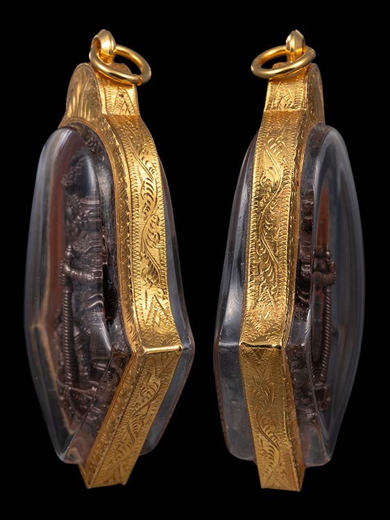 เหรียญหล่อตัดช่อหลวงพ่ออิฏฐ วัดจุฬามณี ปี63 พร้อมเลี่ยมทอง-1