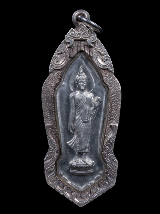 เหรียญ25ศตวรรษ วัดสุทัศนฯ ปี2500 จ.กรุงเทพฯ พร้อมเลี่ยมเงิน