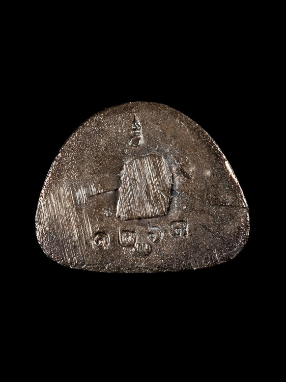 รูปหล่อพระฤาษีตาไฟ หลวงปู่พรหมา เขมจาโร เนื้อเงิน พร้อมกล่องเดิม-1