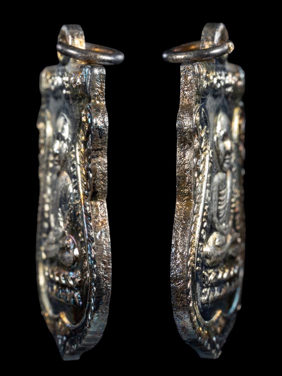 เหรียญเลื่อนสมณศักดิ์หลวงปู่ทวด อาจารย์นอง เนื้อทองแดงกะไหล่เงิน ปี36-1