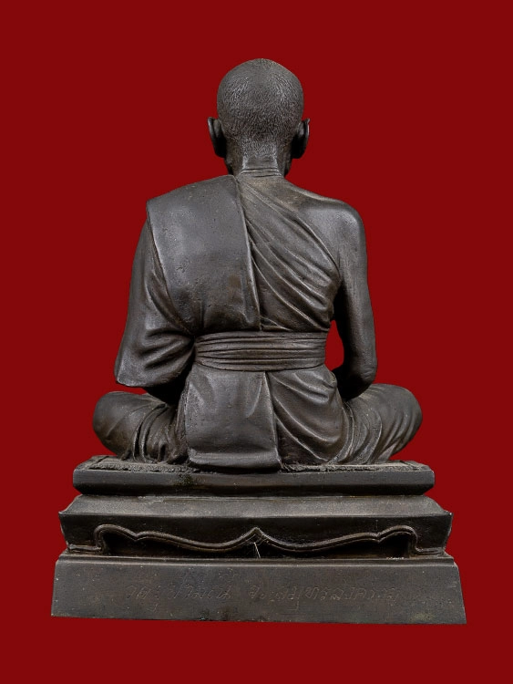 พระบูชาหลวงพ่อเนื่อง วัดจุฬามณี เนื้อโลหะ ปี2529 จ.สมุทรสงคราม-1