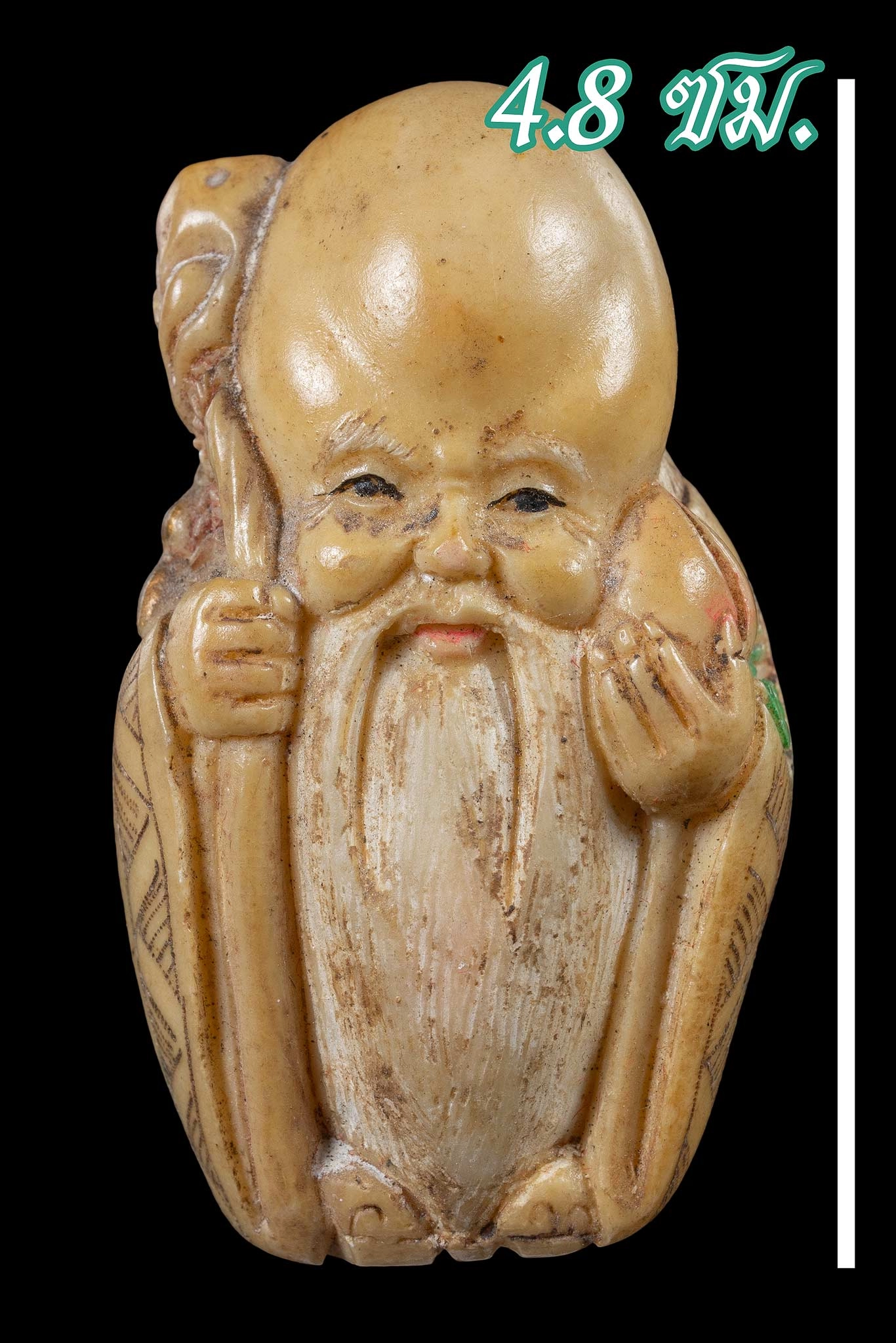 เทพเซียนจีน ฮก ลก ซิ่ว งานแกะงาเก่าลงสี จีน-1