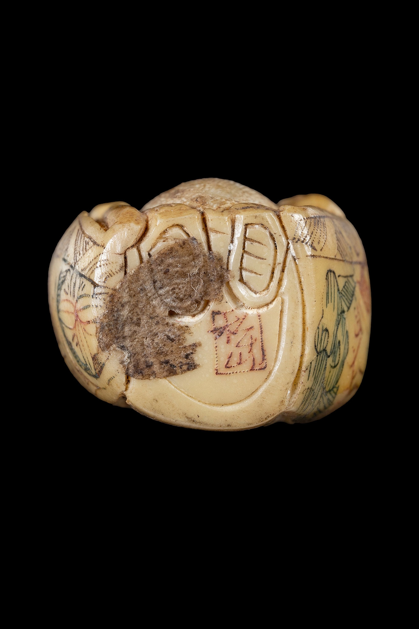 เทพเซียนจีน ฮก ลก ซิ่ว งานแกะงาเก่าลงสี จีน-1