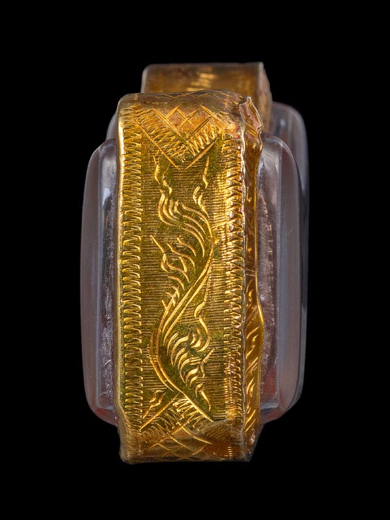 เสือหลวงพ่อวงษ์ วัดปริวาสฯ รุ่น6 พร้อมเลี่ยมทอง-1