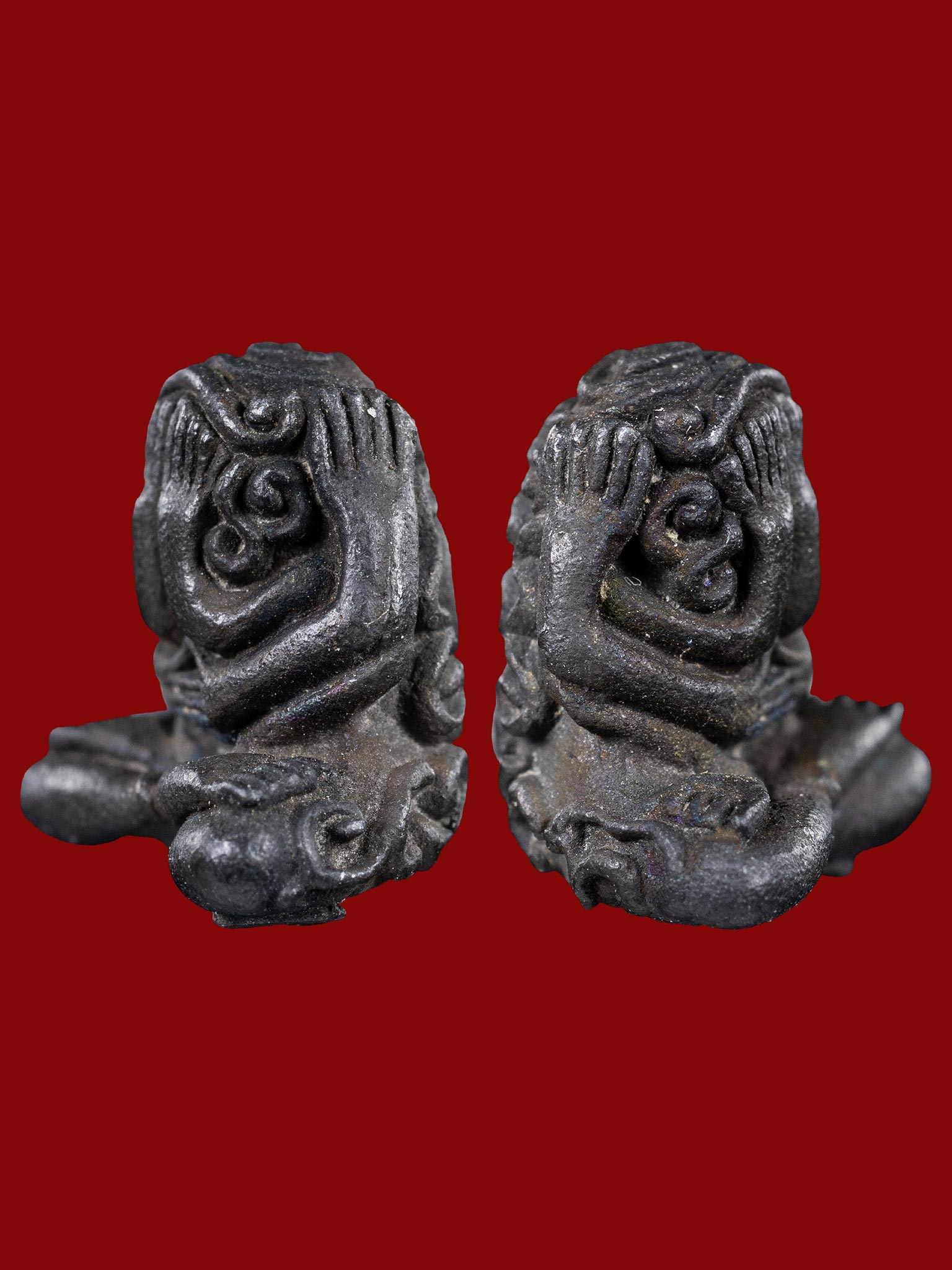 พระปิดตาสารพัดดี หลวงพ่อเกษม เขมโก จ.ลำปาง เนื้อนวะโลหะ พร้อมกล่องเดิม-1