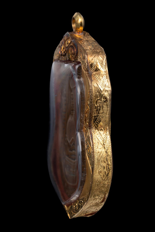 เหรียญเก่าพระศรีอาริย์ วัดไลย์ ปี2468 จ.ลพบุรี พร้อมเลี่ยมทอง-1