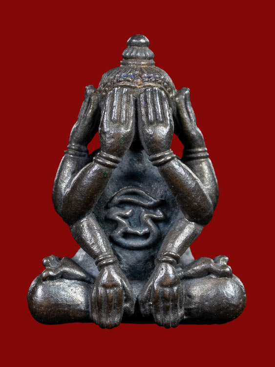 พระปิดตาหัวจรวด ยอดนิยมหลวงพ่อคูณ วัดบ้านไร่ สภาพสวย พร้อมกล่องเดิม-1