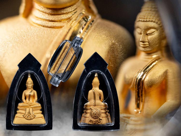 พระกริ่งหลวงพ่อโสธร กรมตำรวจ พิมพ์เล็ก เนื้อทองคำขัดเงา วัดโสธรฯ จ.ฉะเชิงเทรา-1