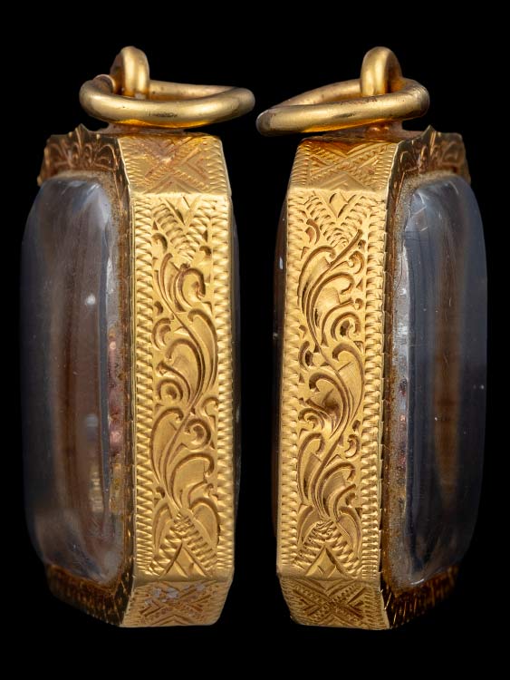 เหรียญหลวงพ่อโสธร กรมตำรวจ80ปี เนื้อเงินสามกษัตริย์ สวยเดิม พร้อมเลี่ยมทอง-1