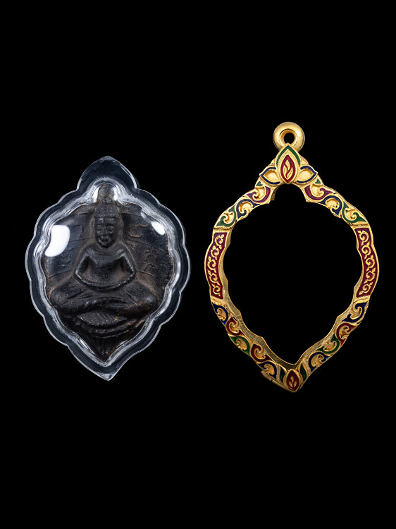 พระหลวงพ่อลีพิเศษหนึ่งเดียวยันต์สามดวงสวยเดิมหายาก องค์ในตำนานพร้อมตลับทอง1ใบหนักบาทกว่า-1