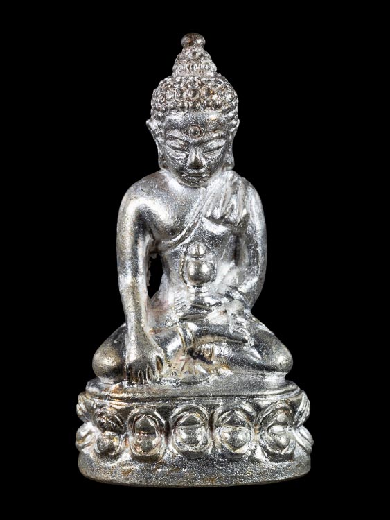 พระกริ่งหลวงปู่ทวด วัดช้างให้ รุ่นสร้างโรงพยาบาลโคกโพธิ์ เนื้อเงิน ปี39