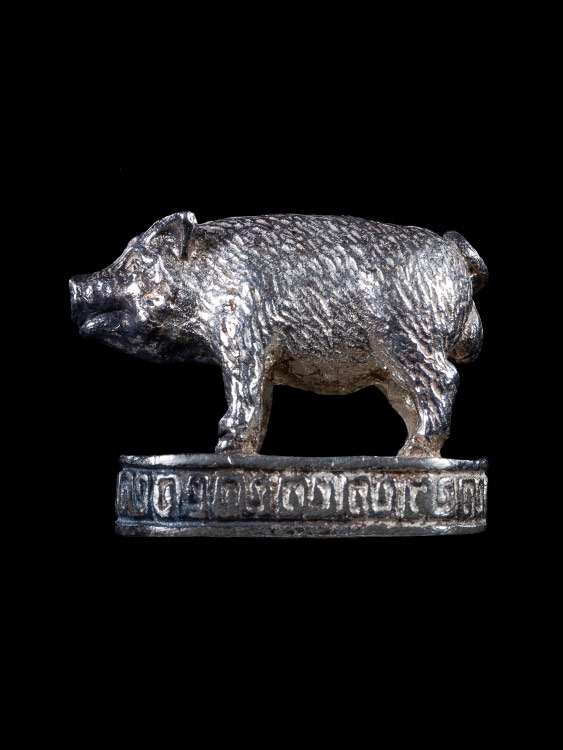 หมูหลวงพ่อเปิ่น เนื้อเงิน วัดบางพระ จ.นครปฐม