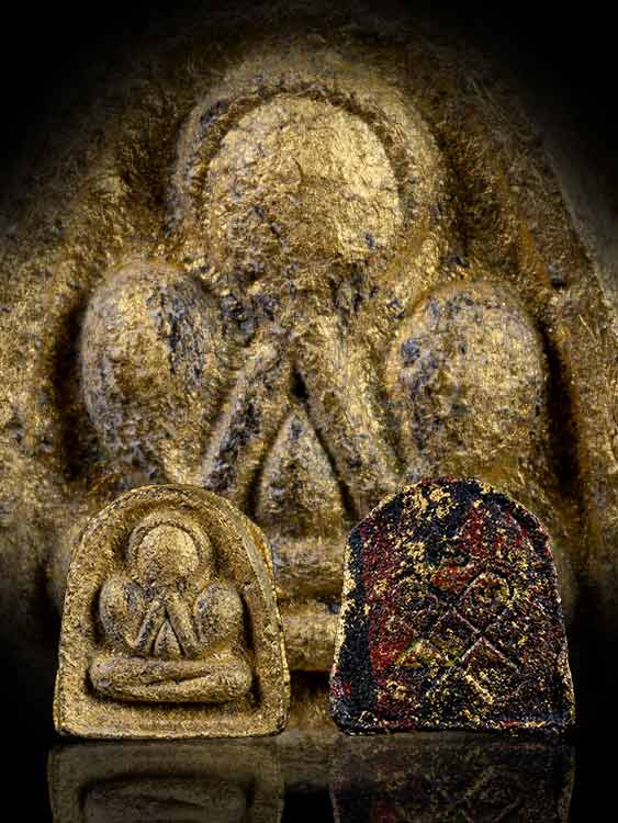 พระปิดตานักกล้ามเจ้าคุณศรีฯ พิมพ์กลาง วัดอ่างศิลา ปี07 จ.ชลบุรี-1